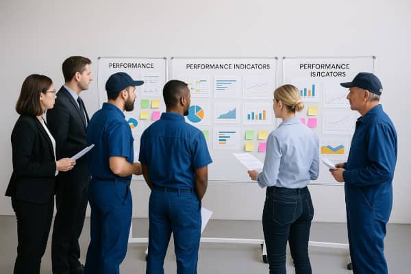 Tableaux blancs magnétiques et panneaux d’affichage Lean configurables : le support idéal pour vos rituels SQCDP, AIC et vos espaces de management visuel industriel